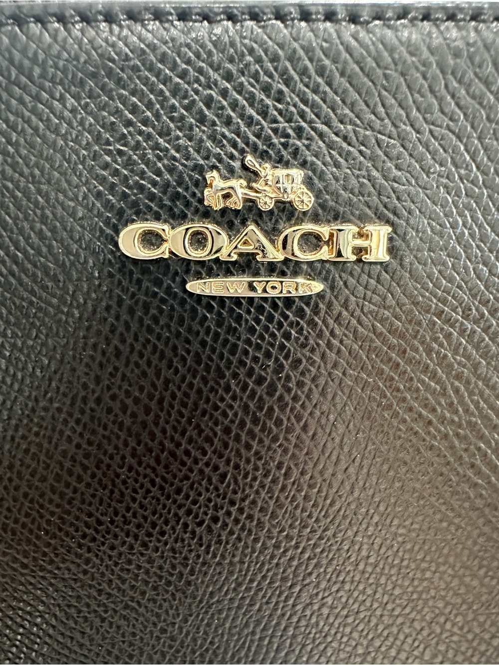 Coach Black Pebbled Leather Mini Crossbody Bag - Picture 8 of 8